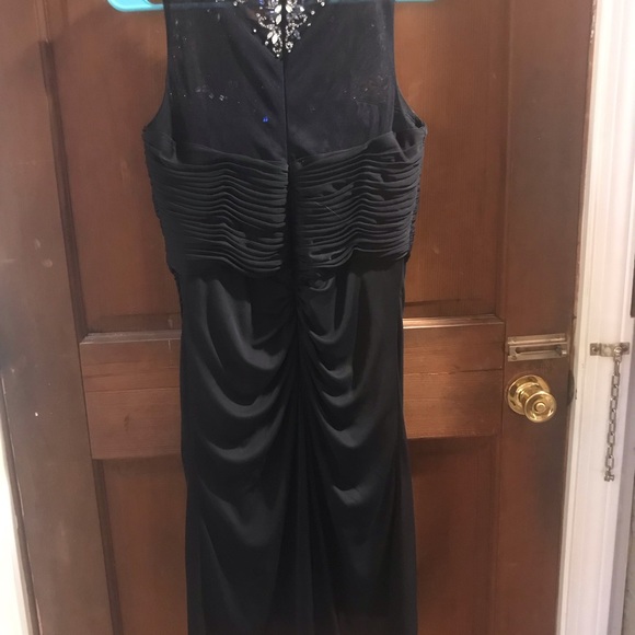 Black And Sequin Knee Length Dress - Picture 2 of 2